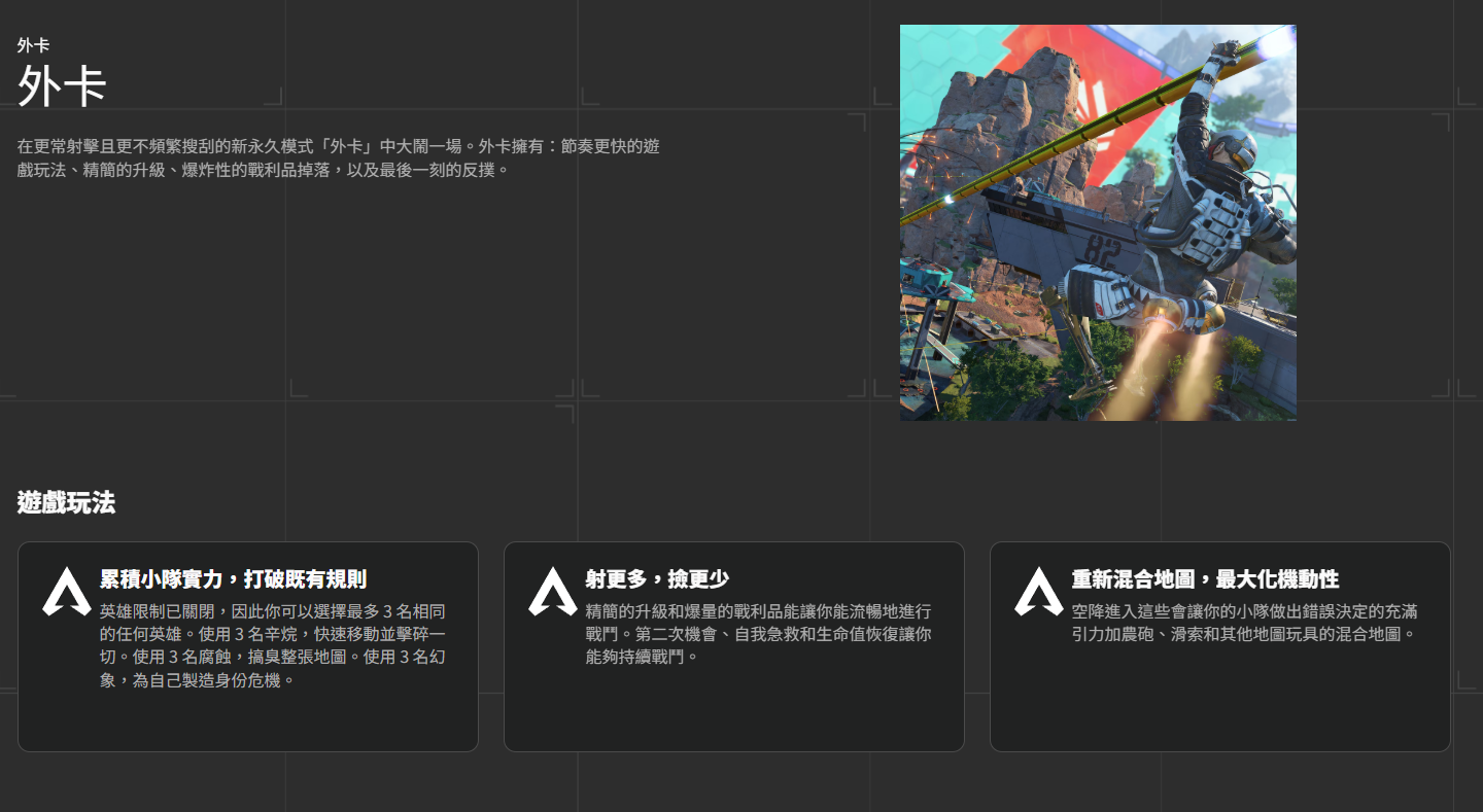 外卡模式局内规则概览