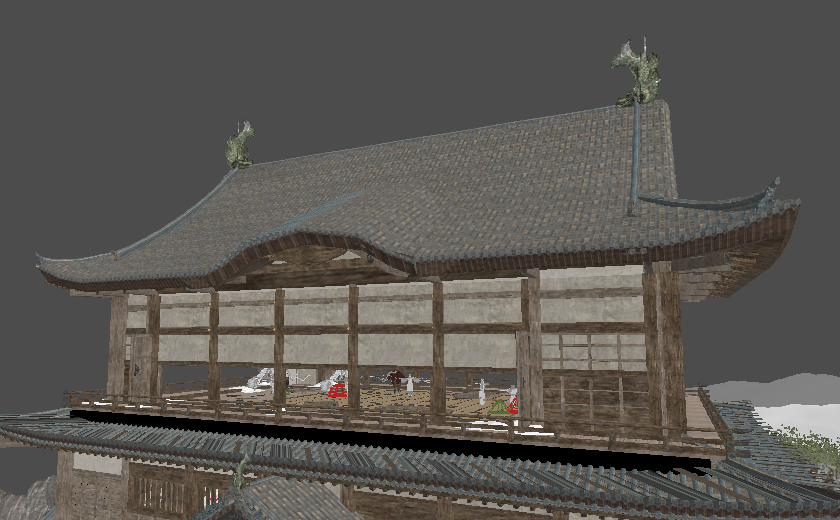 天守阁外景3D模型